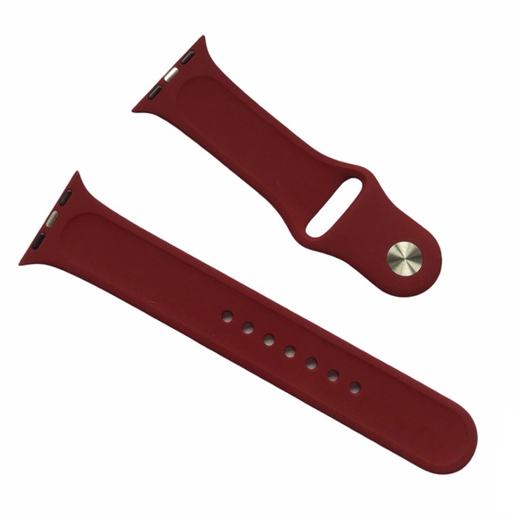 5/$20 NEW MAROON Silicone Sport Band Apple Watch 38/40/41mm M/L - Picture 4 of 7